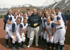 The President and the Softball Team